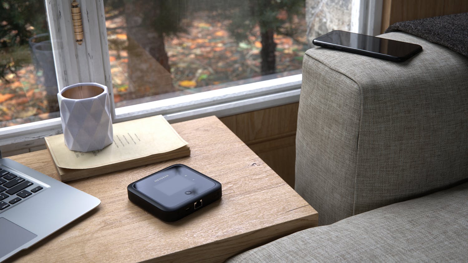 5G i hemmet: 5G-router täcker hela huset med internet.